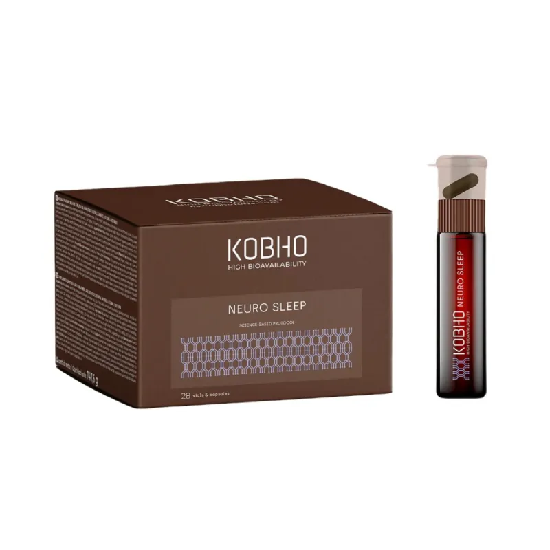 Kobho Protocolo Sueño Neuro Sleep, 28 cápsulas + viales