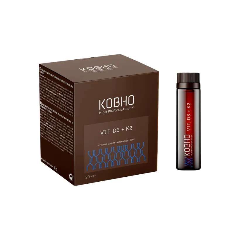 Kobho Vitamina D3+K2 , 20 viales