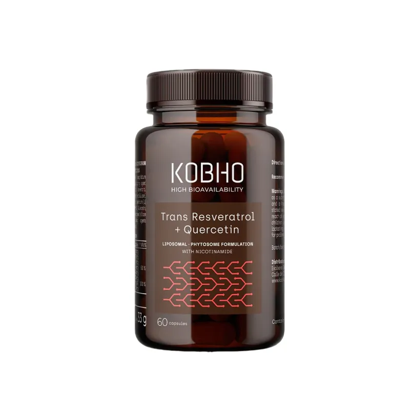 Kobho Trans Resveratrol + Quercetina, 60 capsulas