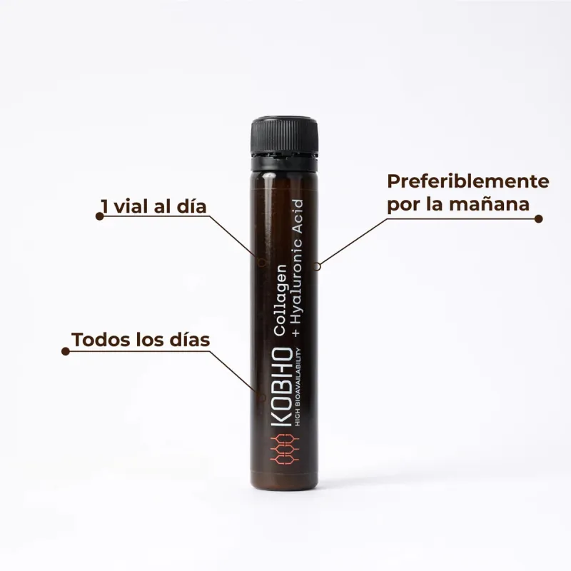 Kobho Colágeno Con Acido Hialurónico, 20 viales