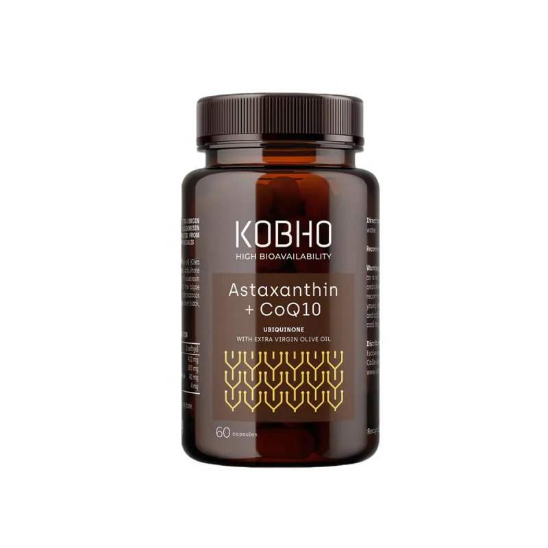 Kobho Astaxanthin + COQ10, 60 capsulas