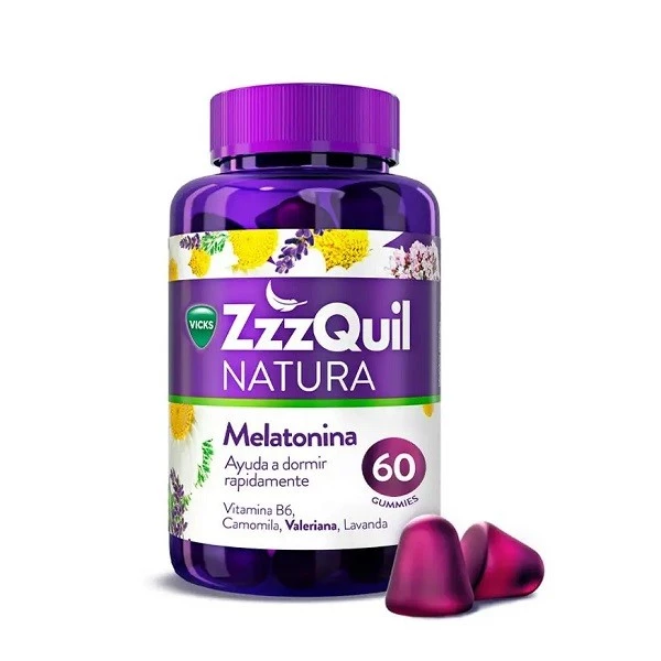 ZzzQuil Natura Melatonina, 60 Gominola.