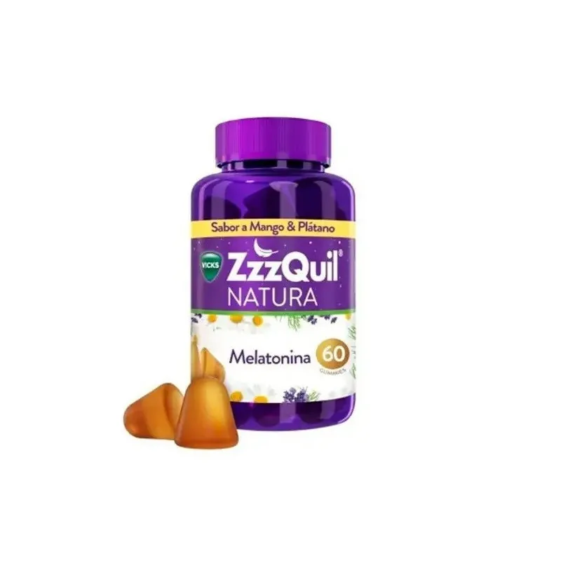 ZzzQuil Natura melatonina  sabor mango y plátano, 60 gominolas