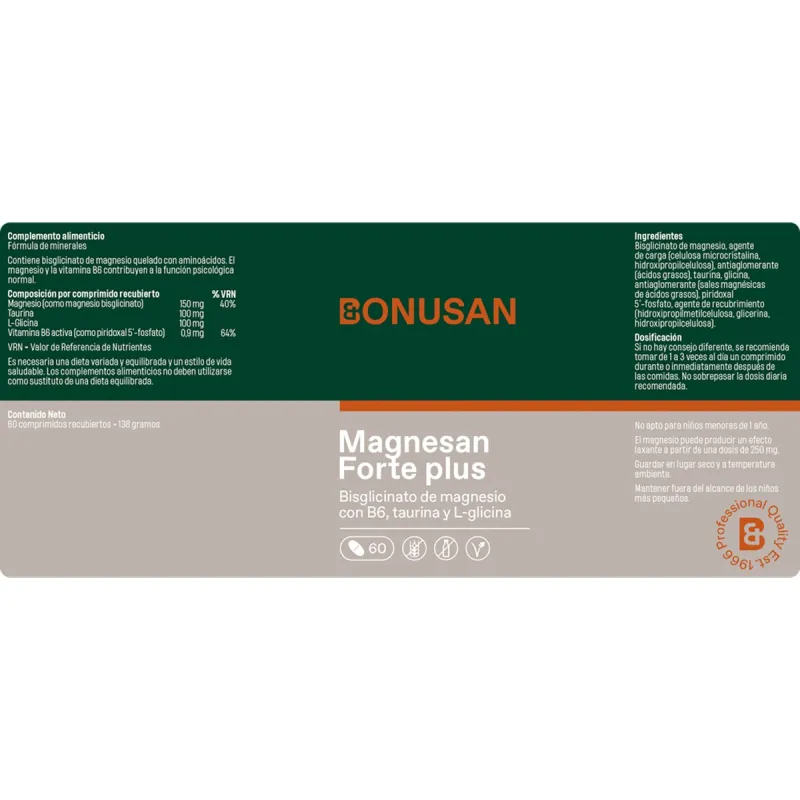 Bonusan Magnesan Forte plus | Farmacia Barata