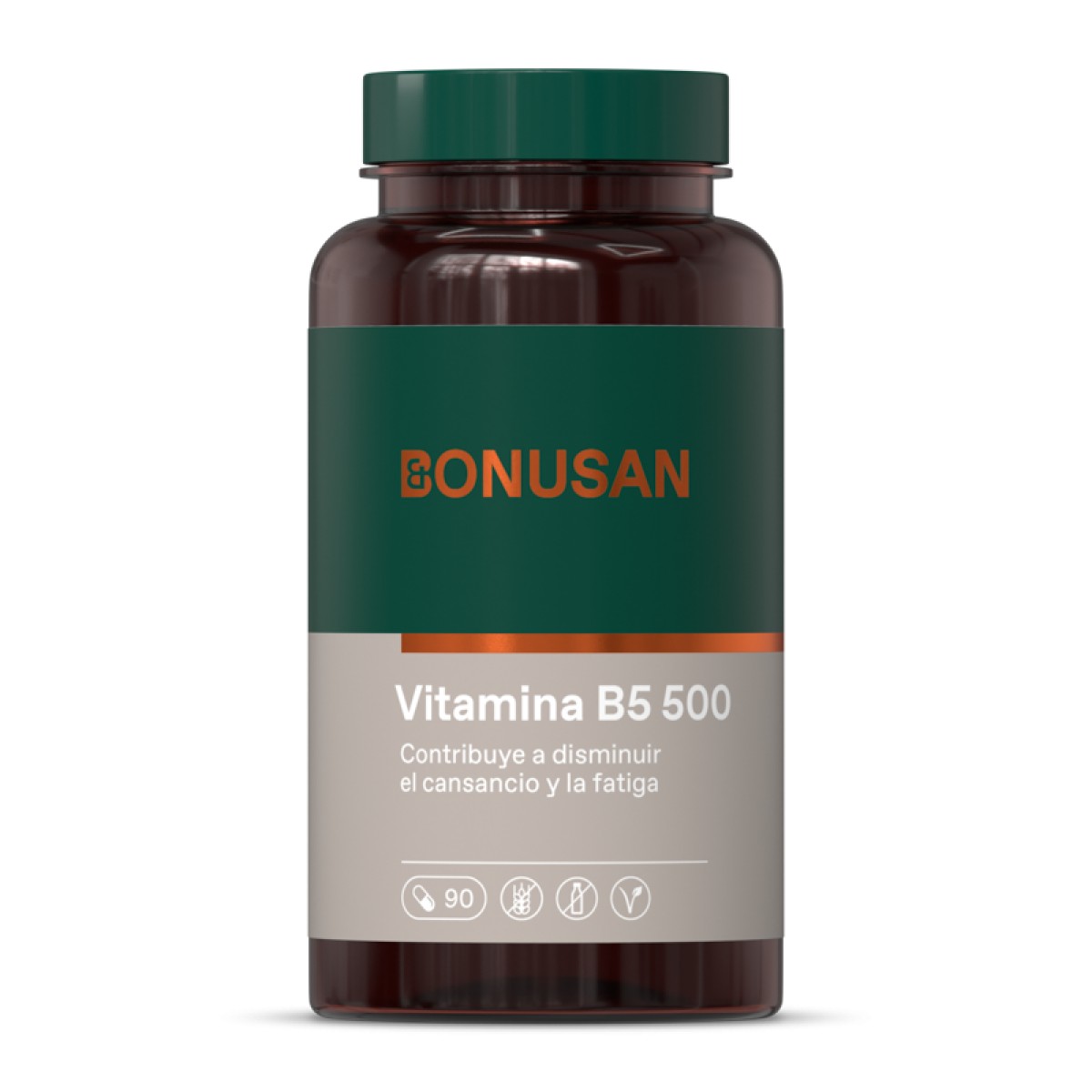 Bonusan Vitamina B5 Acido pantoténico 500 mg, 90 cápsulas