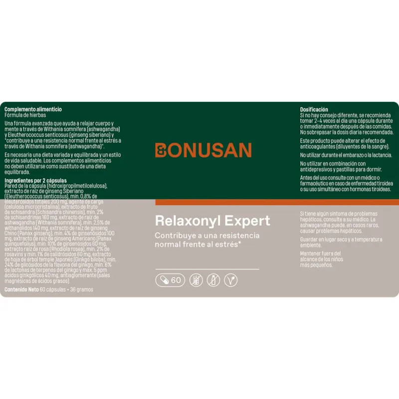 bonusan relaxonyl 60 capsulas