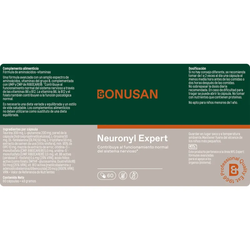Bonusan Neuronyl 60 cápsulas | Farmacia Barata Bonusan Neuronyl 60 cápsulas | Farmacia Barata