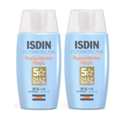 Isdin Fusion Water Magic SPF50+ oferta pack duplo, 2x50 ml
