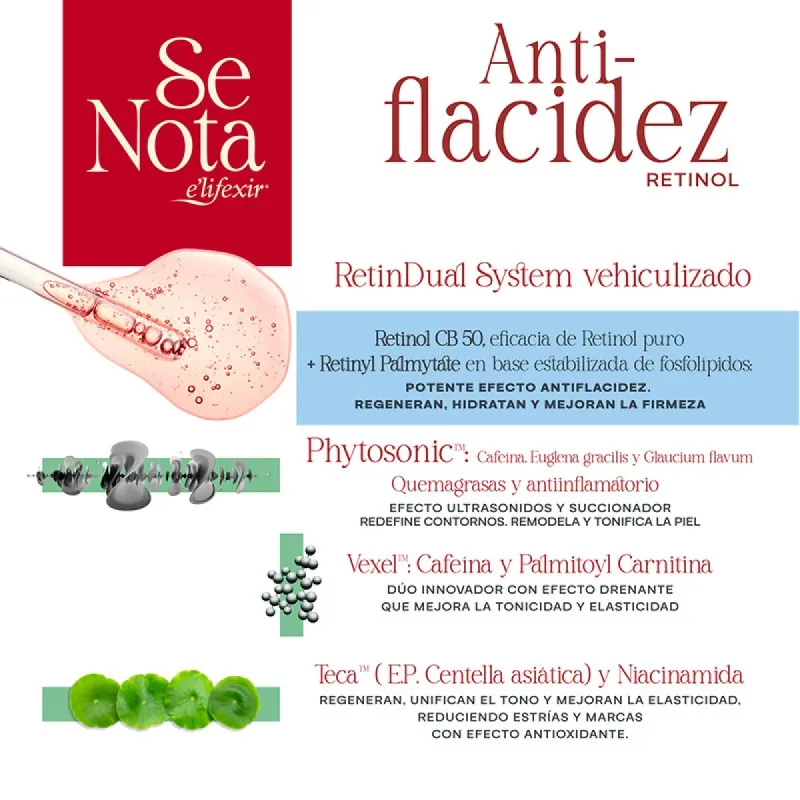 E´Lifexir Dermo Anti-Flacidez Retinol, 200 ml