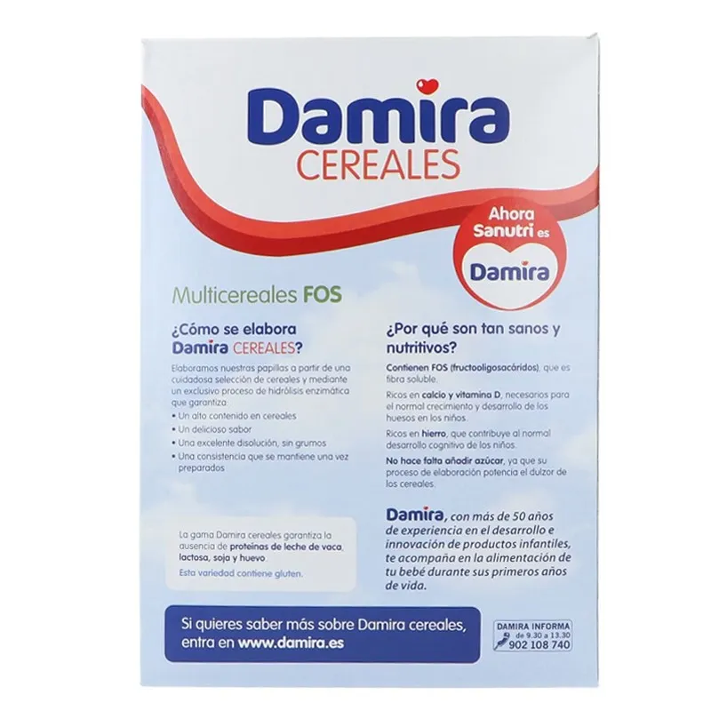 Damira Papilla 8 cereales, 600g. Damira Papilla 8 cereales, 600g.