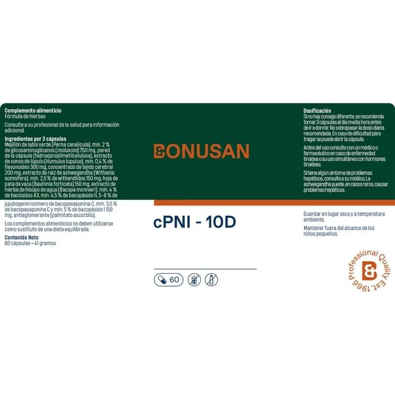 Bonusan cPNI - 10D etiqueta