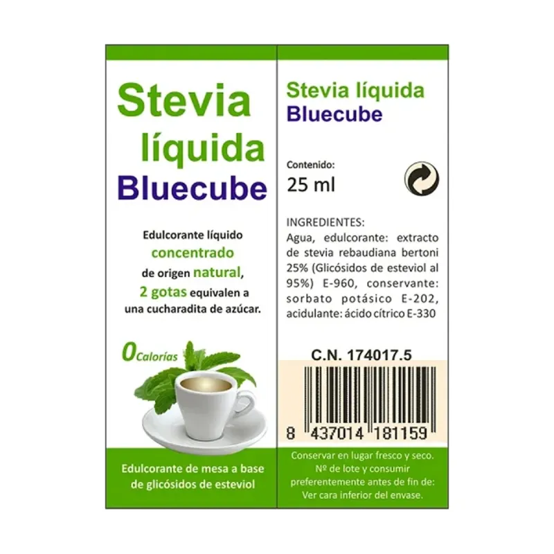 Bluecube Stevia Líquida | Farmacia Barata