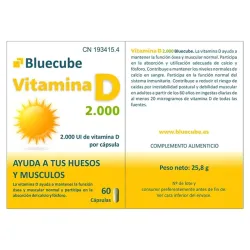 Bluecube Vitamina D 2000, 60 cápsulas | Farmacia Barata Bluecube Vitamina D 2000, 60 cápsulas | Farmacia Barata
