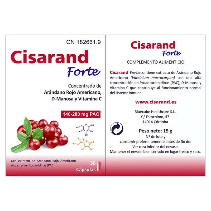 Bluecube Cisarand Forte, 30 cápsulas | Farmacia Barata Bluecube Cisarand Forte, 30 cápsulas | Farmacia Barata