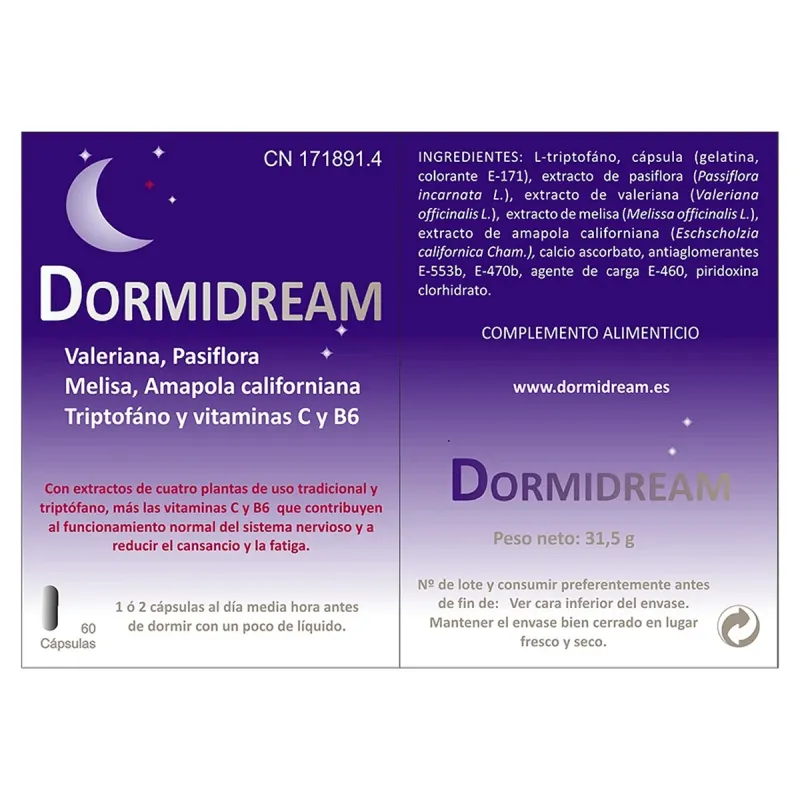 Bluecube Dormidream, 60 cápsulas | Farmacia Barata Bluecube Dormidream, 60 cápsulas | Farmacia Barata