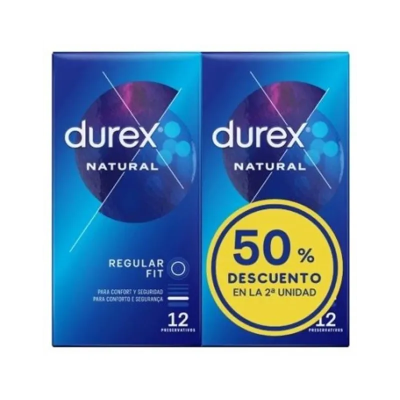 Durex Natural Plus, 2x12U.