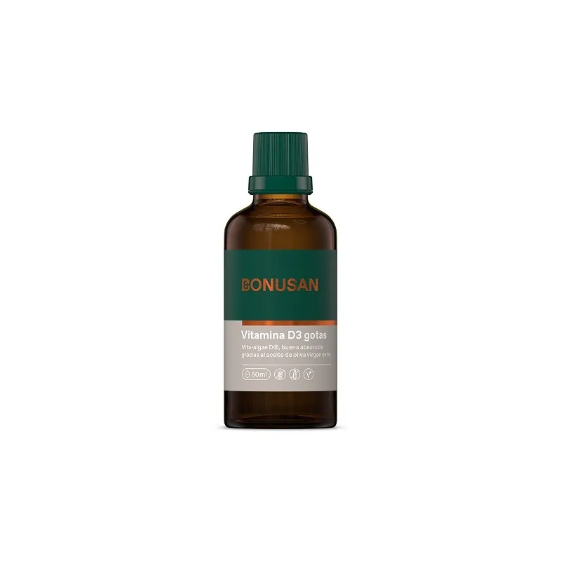 Bonusan Vitamina D3 gotas 5 mcg, 50 ml Bonusan Vitamina D3 gotas 5 mcg, 50 ml