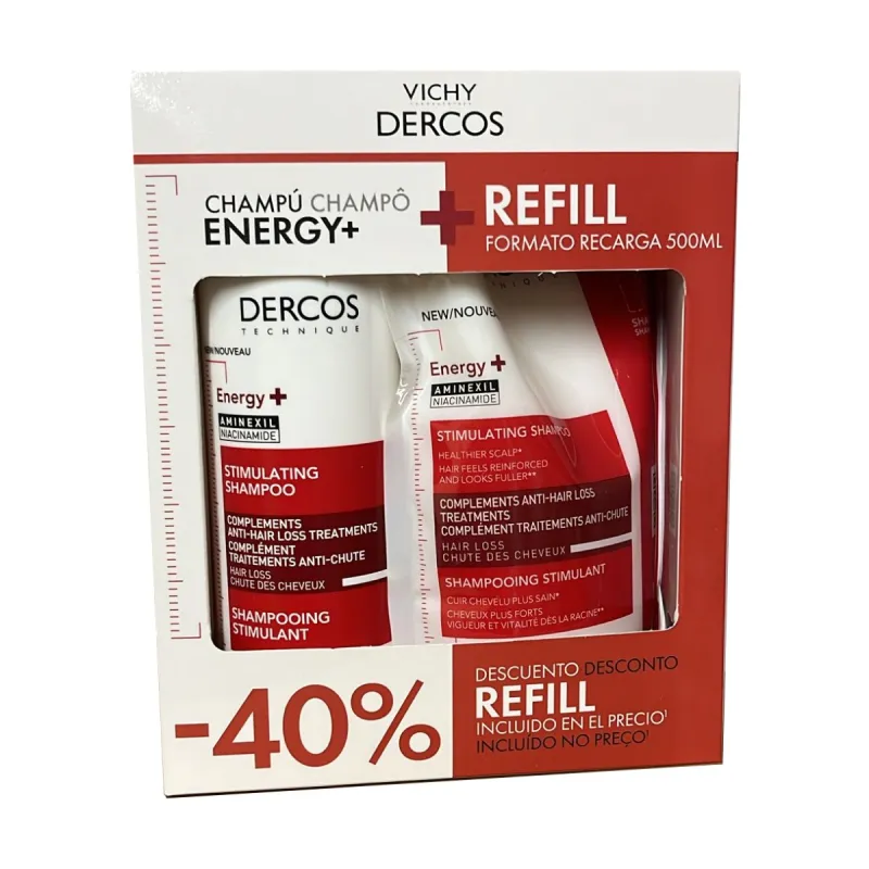 Dercos Pack Anticaida Energy+, 400ml+300ml Dercos Pack Anticaida Energy+, 400ml+300ml