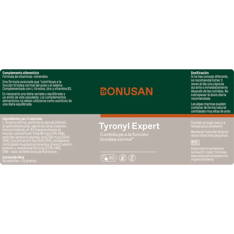 Bonusan tyronyl, 90 cápsulas| Farmacia Barata