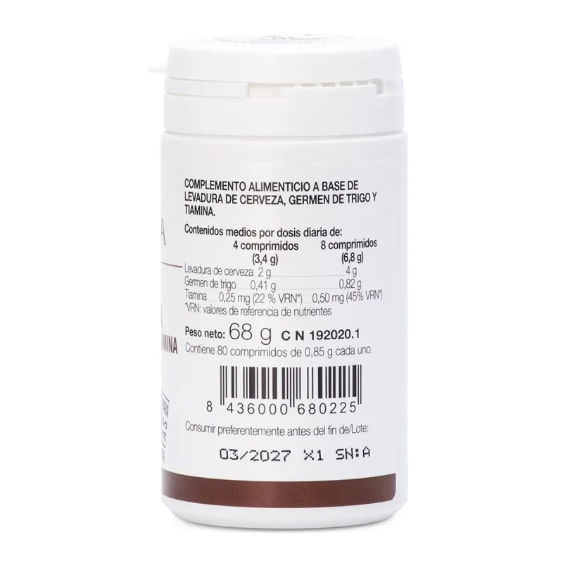 Ana María Lajusticia Levadura de cerveza, 80 comp. | Farmacia Barata