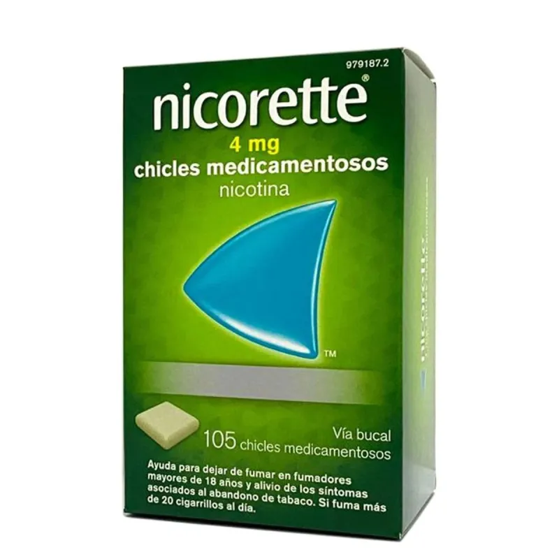 Nicorette 4 mg, 105 chicles.