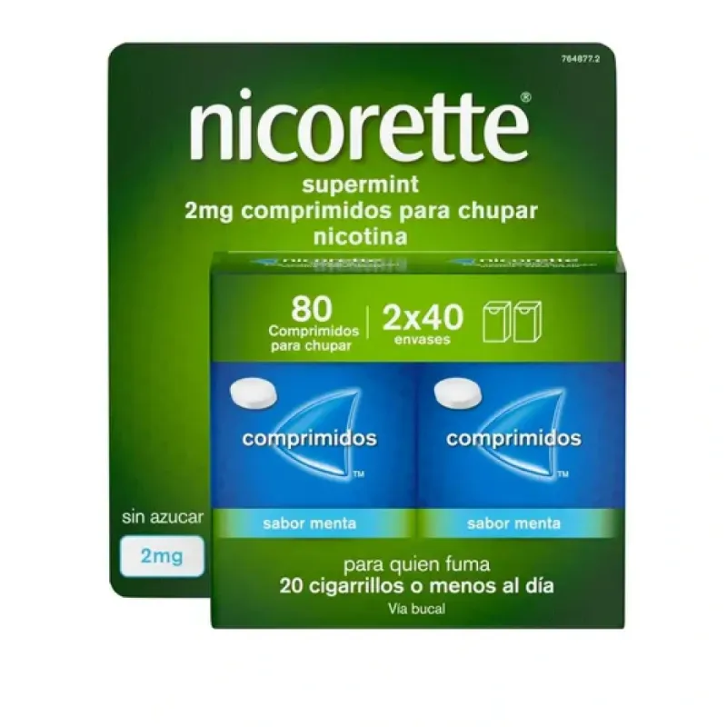 Nicorette Supermint 2mg, 80 comprimidos Nicorette Supermint 2mg, 80 comprimidos
