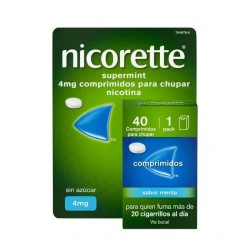 Nicorette Supermint 4mg, 40 comprimidos