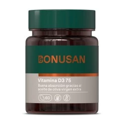 Bonusan vitamina D3 75 mcg etiqueta