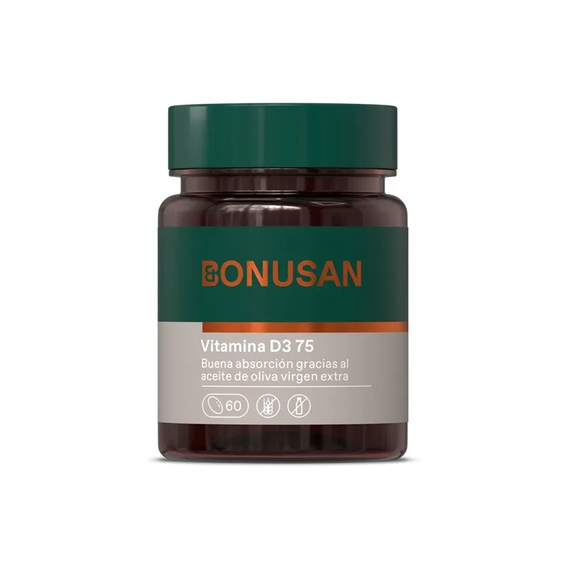 Bonusan vitamina D3 75 mcg etiqueta