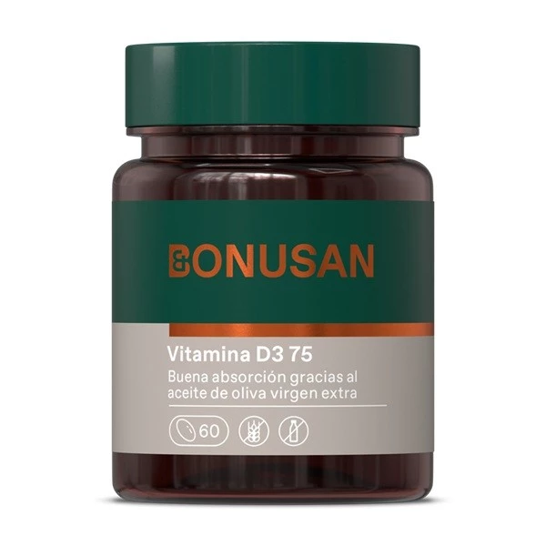 Bonusan vitamina D3 75 mcg etiqueta