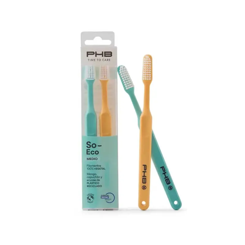 Dentaid Cepillo Dental Adulto PHB Time to Care So Eco 2 unidades Medio