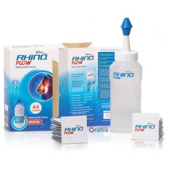 Rhinoflow Estuche+Irrigador Nasal 44 sobres 3 G + 1 Botella 300 ml