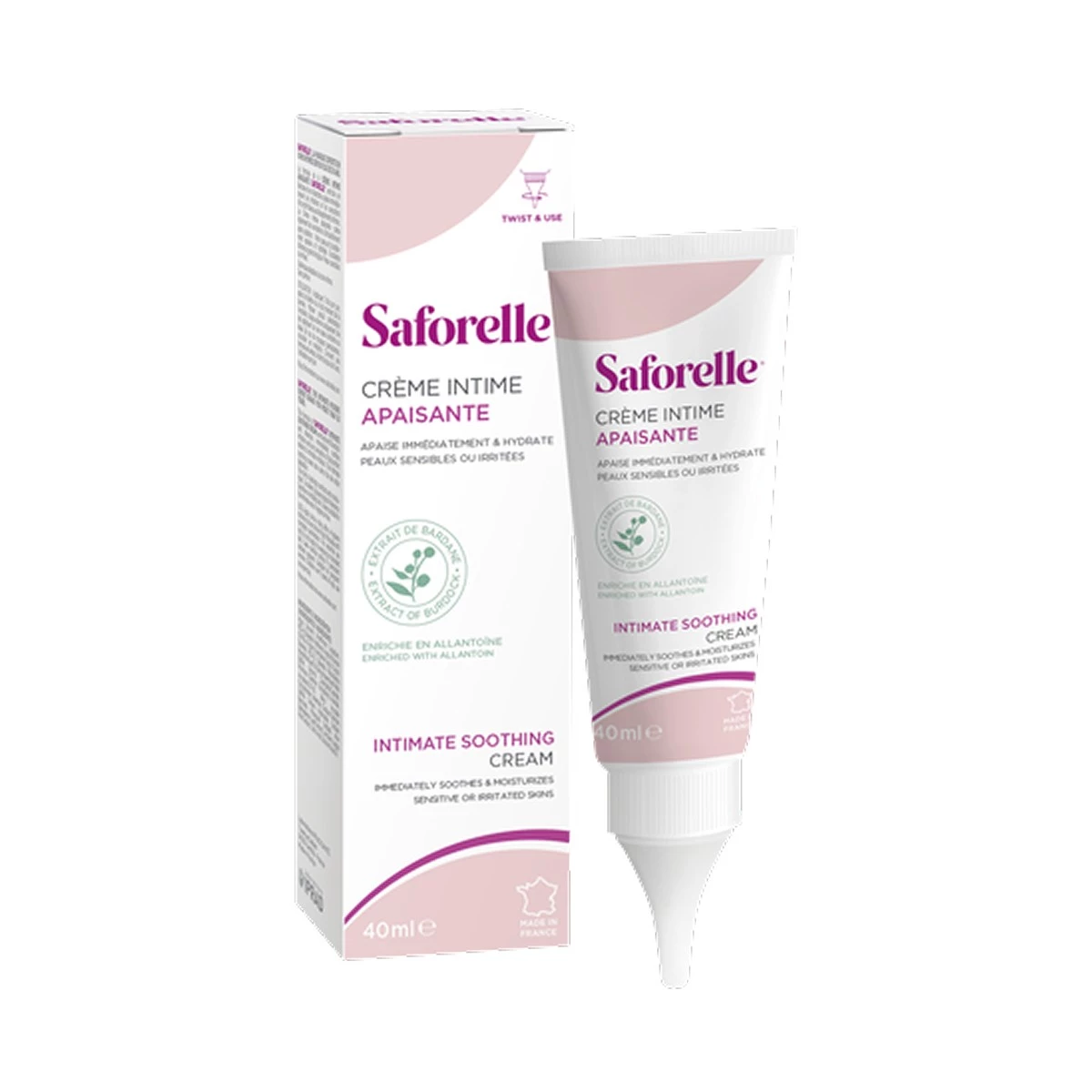 Saforelle crema calmante 1 tubo, 40 ml
