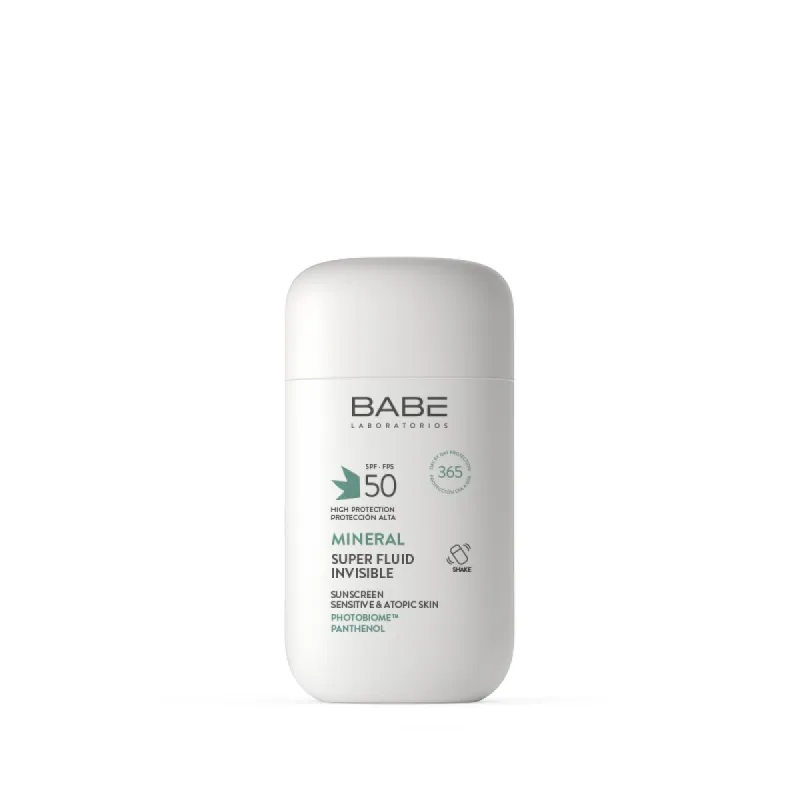 Babe Mineral Super Fluid Invisible Sunscreen SPF50, 50 ml | Farmacia Barata