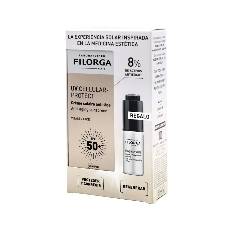 Filorga UV-Cell SPF50+ Proctect Face, 40 ml + NCEF Serum | Farmacia Barata