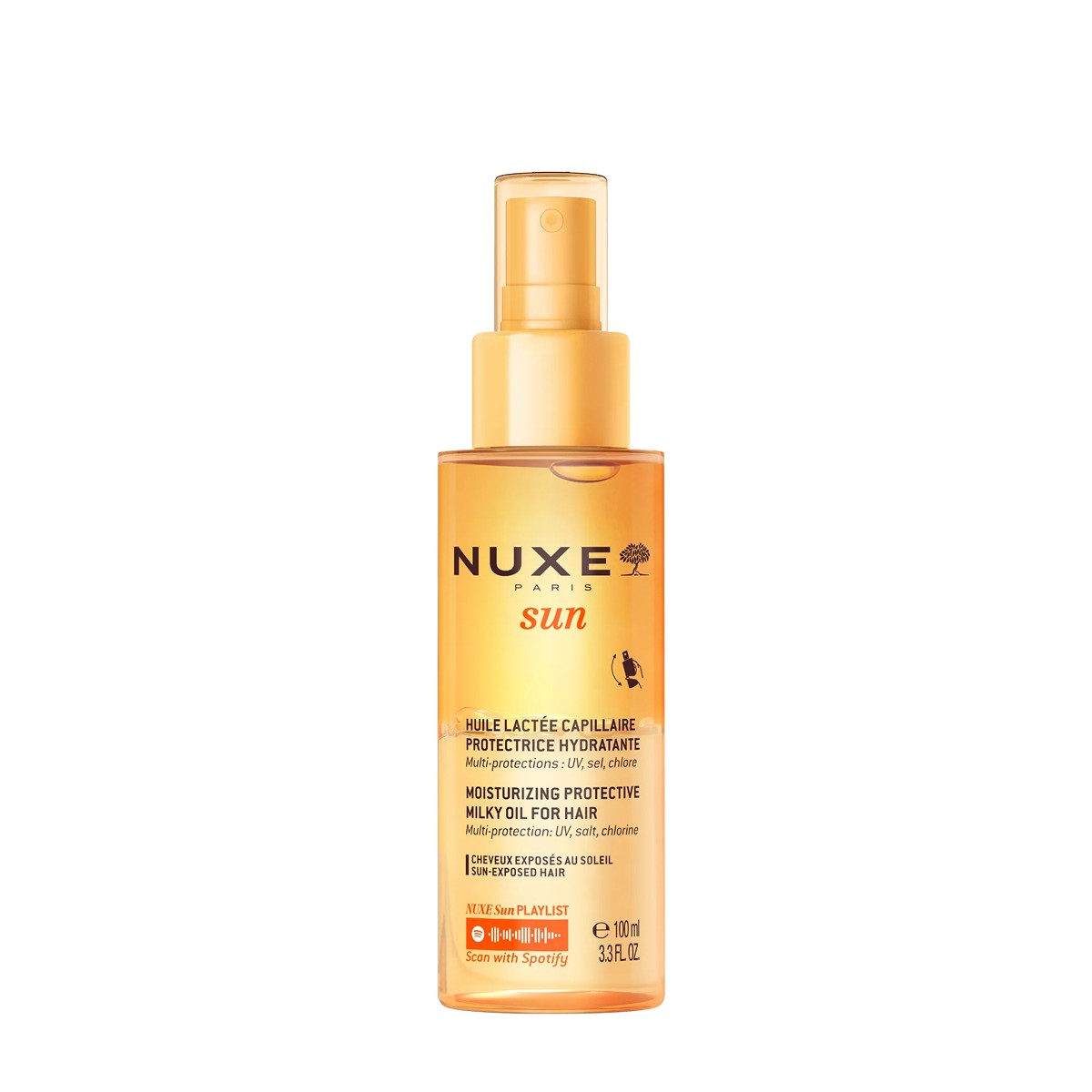 Nuxe Sun Aceite-Leche Capilar, 100 ml