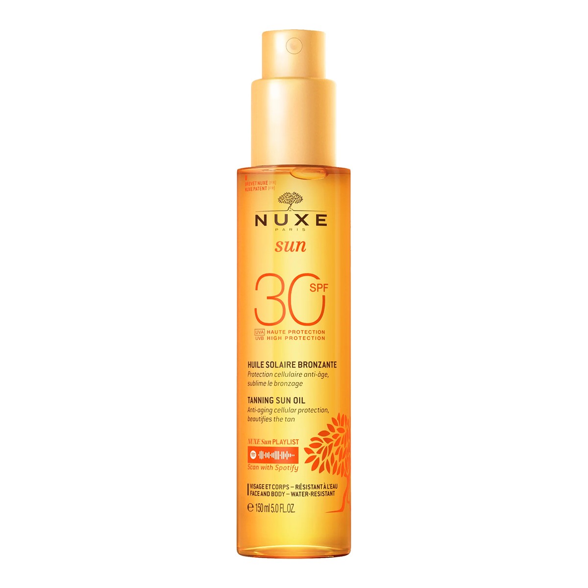 Nuxe Sun SPF30+ Aceite Solar Bronceador, 150 ml