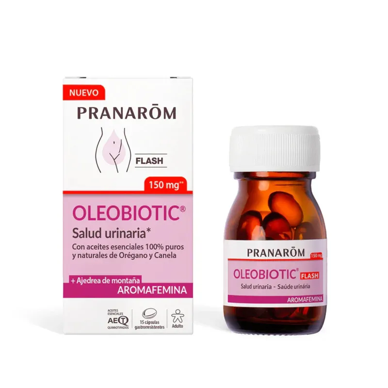 AROMAFEMINA OLEOBIOTIC SALUD URINARIA 15 CAPSULAS GASTRORRESISTENTES