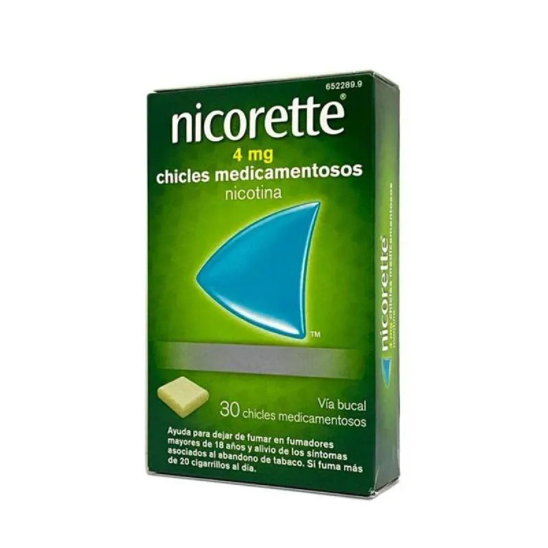 Nicorette 4 mf, 30 chicles medicamentosos