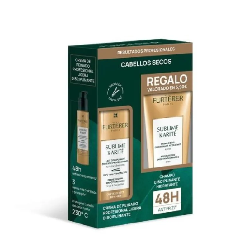 Rene Furterer Sublime Karité crema de peinado profesional ligera disciplinante, 100 ml