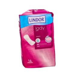 Lindor Absorbente Incontinencia Orina Ligera Lady Pad Mini 2 gotas, 14 unidades