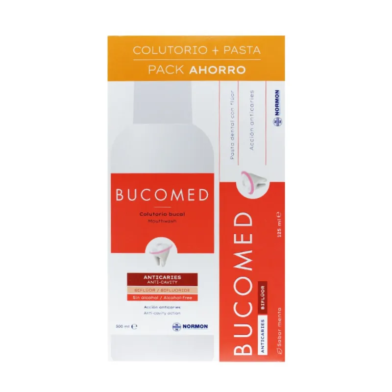 Bucomed Anticaries Pack Pasta+Colutorio | Farmacia Barata