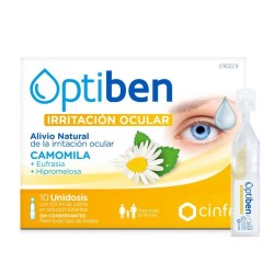 Optiben Irritacion Camomila 0,5 ml, 10 ampollas monodosis