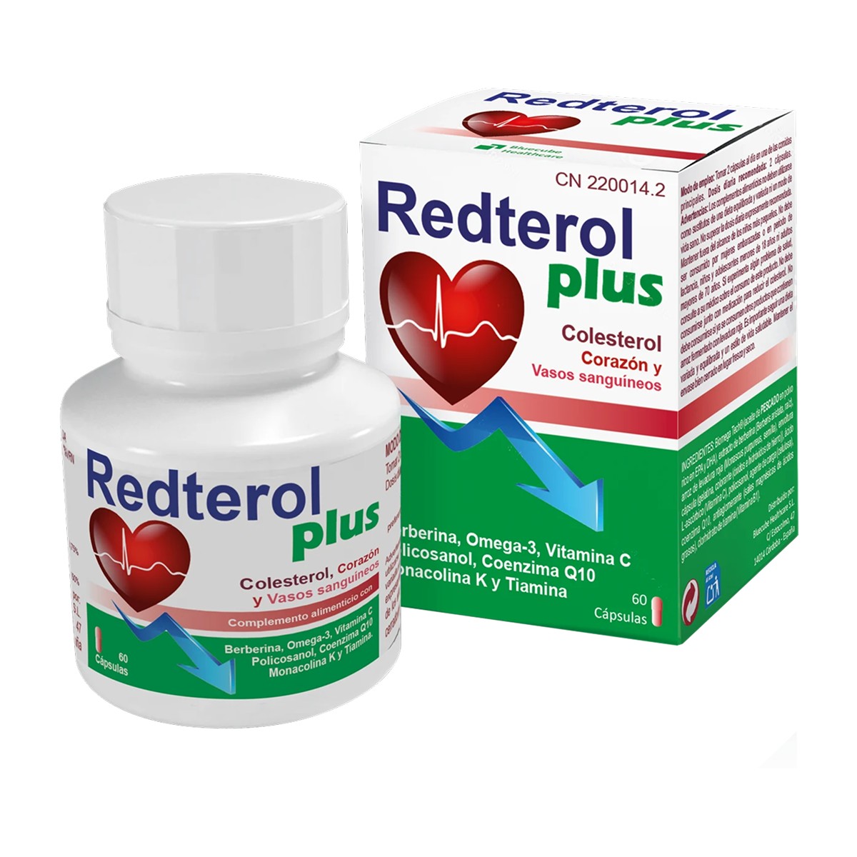 Bluecube Redterol Plus, 60 cápsulas