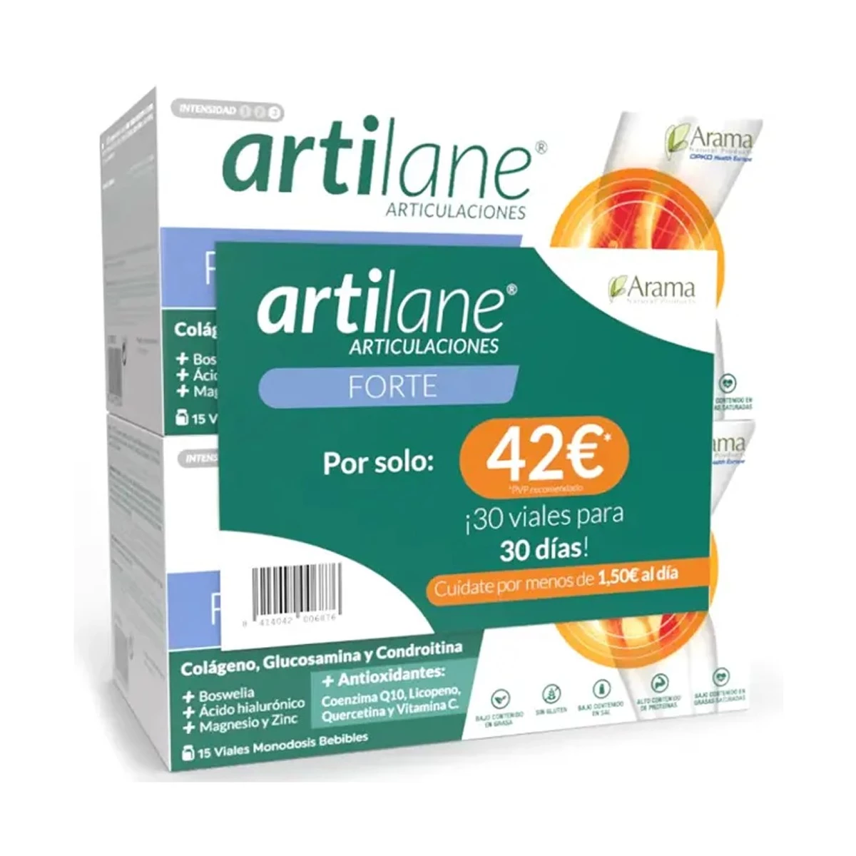 Artilane Forte Duplo, 30 viales