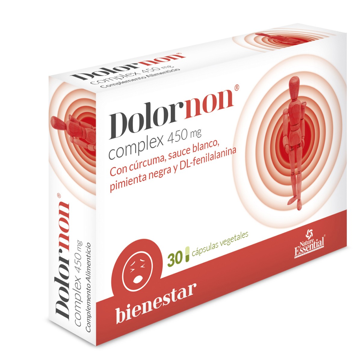 Nature Essential Dolornon 450 mg, 30 cápsulas vegetales