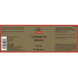 Obire Cartilago de tiburón 740 mg | Farmacia Barata Obire Cartilago de tiburón 740 mg | Farmacia Barata