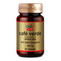 Obire Café verde 200 mg. (ext. seco), 60 cápsulas