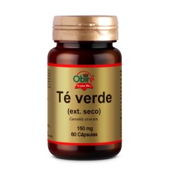 Obire Té verde 150 mg. (ext. seco), 60 cápsulas