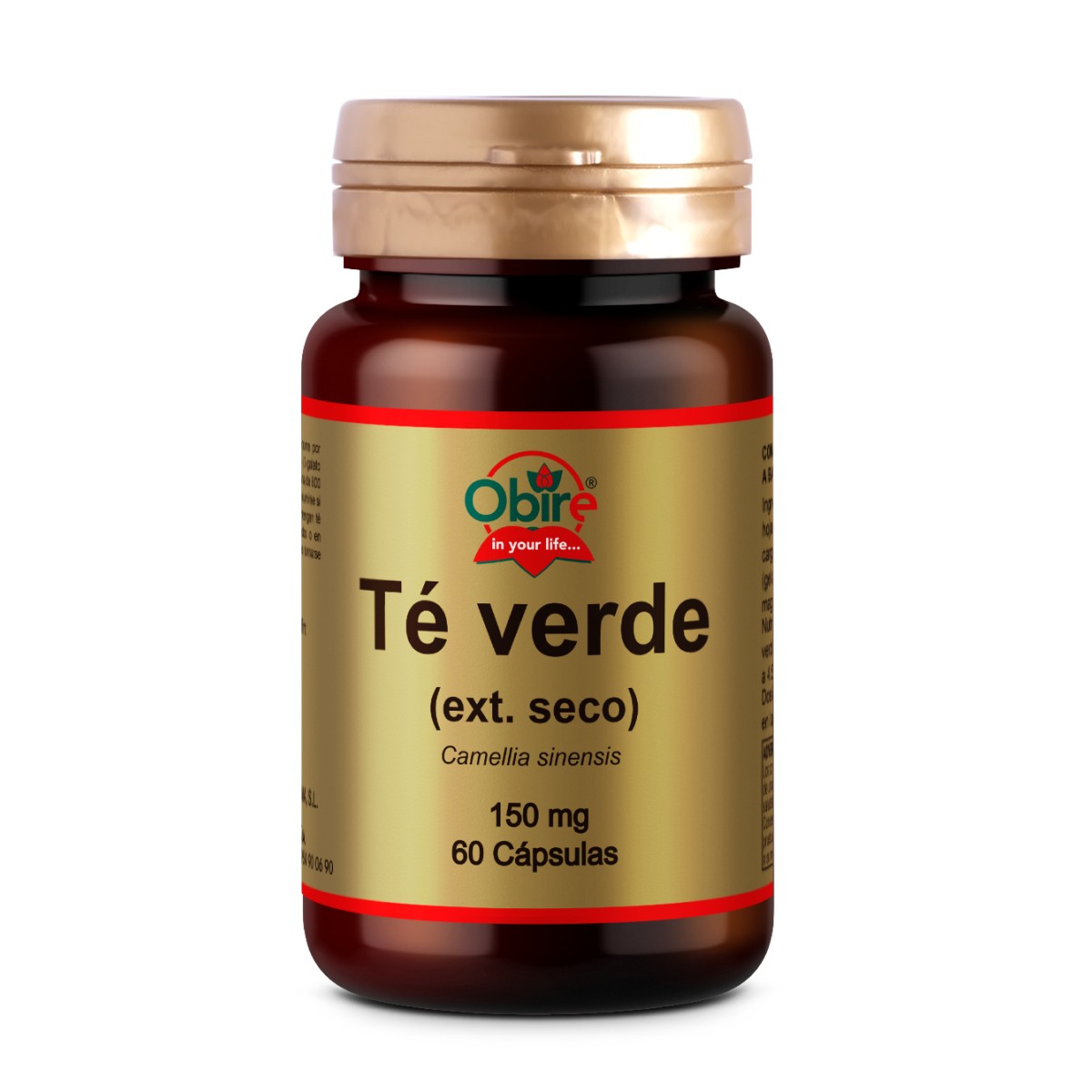 Obire Té verde 150 mg. (ext. seco), 60 cápsulas